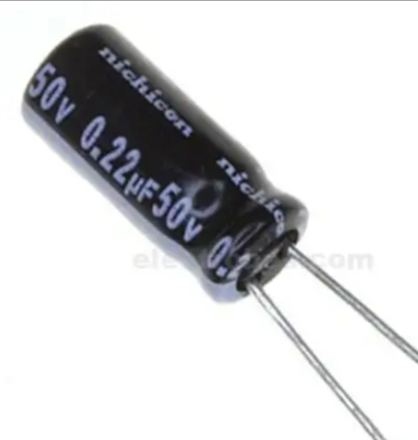 0.22uf 50v Aluminum Electrolytic Capacitor – KSH 20 at HIMASTORES Mombasa, Kenya – Top quality capacitors and resistors in Kenya. Best electronics shop in Kenya for Arduino, ESP32, Raspberry Pi, sensors and IoT devices.