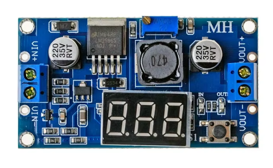 LM2596S power module + LED Voltmeter DC-DC adjustable step-down power supply module with digital displa – KSH 400 at HIMASTORES Mombasa – best electronics in Kenya