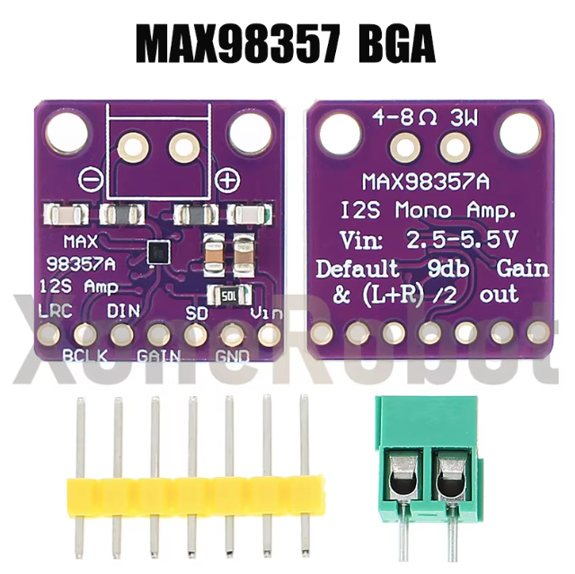 MAX98357 I2S 3W Class D Amplifier Breakout Interface DAC Decoder Module Filterless Audio Board For Raspberry Pi ESP32 I2S – KSH 700 at HIMASTORES Mombasa, Kenya – Top quality amplifiers in Kenya. Best electronics shop in Kenya for Arduino, ESP32, Raspberry Pi, sensors and IoT devices.